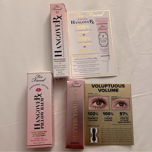 Too Faced Other - Too Faced mascara, primer, and lip treatment